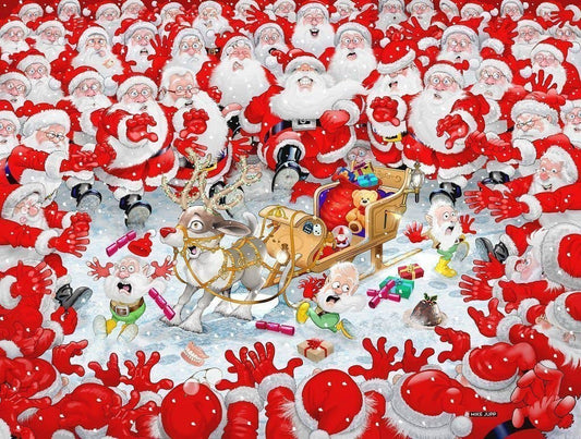 The Christmas Scramble by Mike Jupp 500 Piece Jigsaw